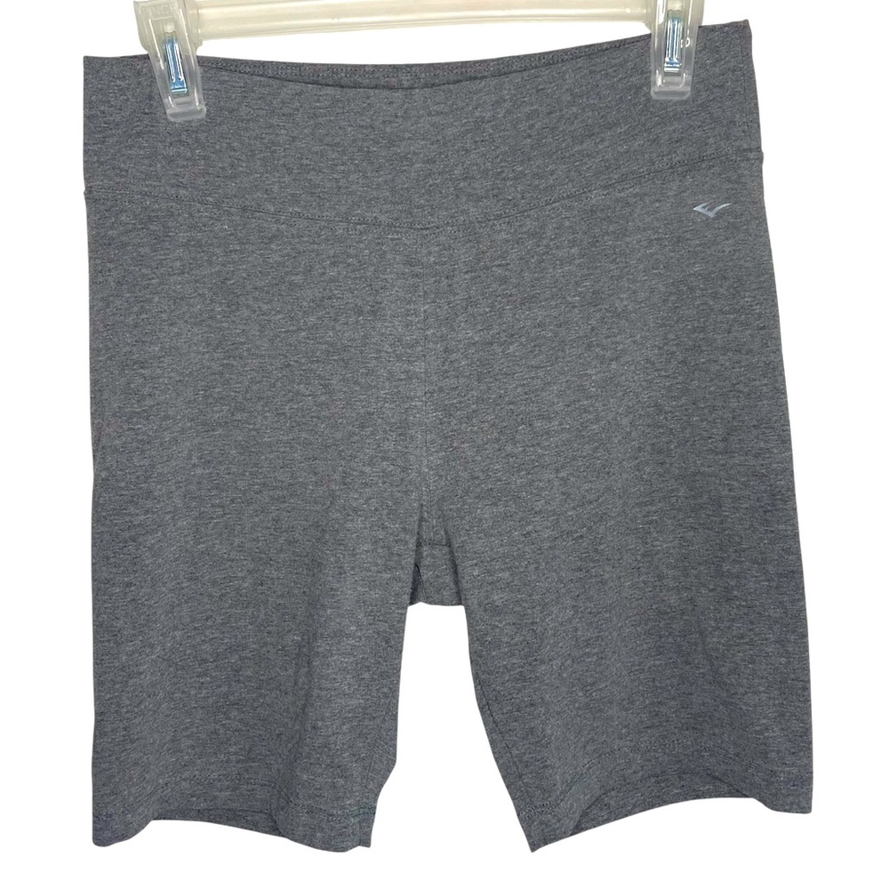 Gymshark Solid Light Gray Spandex Athletic Stretchy Pull On Biker Shorts